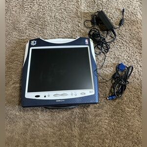 Vintage NBA Dallas Mavericks Hannspree 15 inch tv 00s singed by Avery Johnson